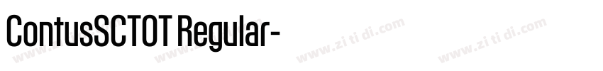 ContusSCTOT Regular字体转换 ContusSCTOT Regular字体转换